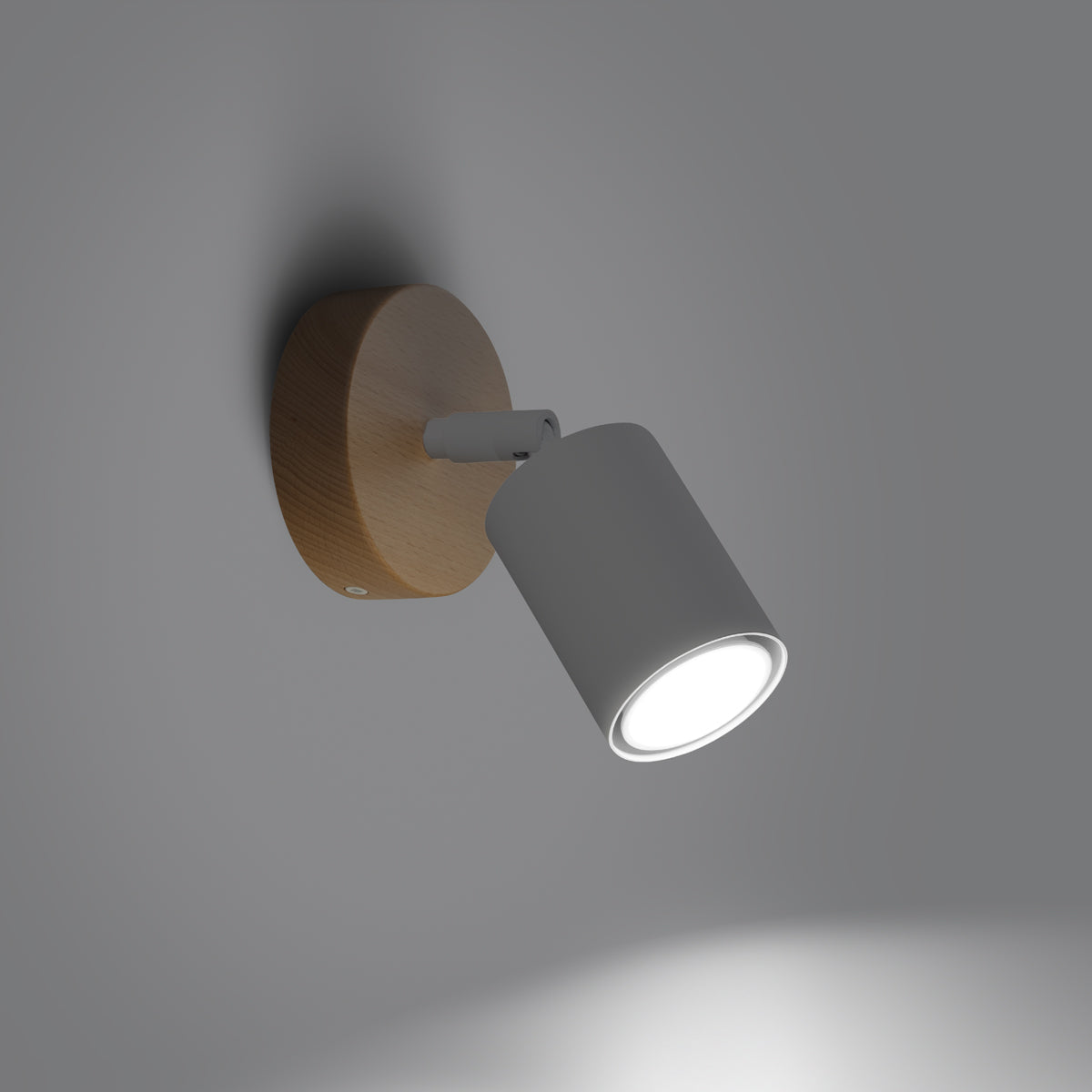 Modern White Wood and Steel Wall Lamp – Minimalist Indoor Wall Lights for Living Room and Bedroom 1