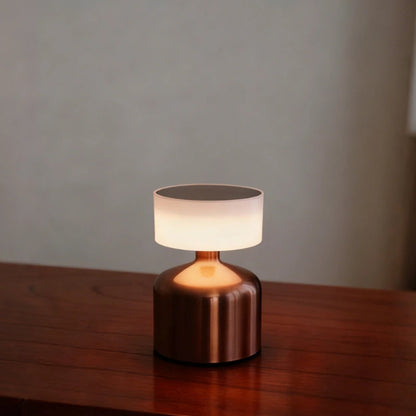 Modern Wrought Iron Table Lamp – Dimmable and Rechargeable with Customizable Illumination 12