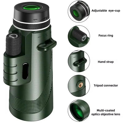 Compact High Definition Spotting Scope - 40x60 Zoom