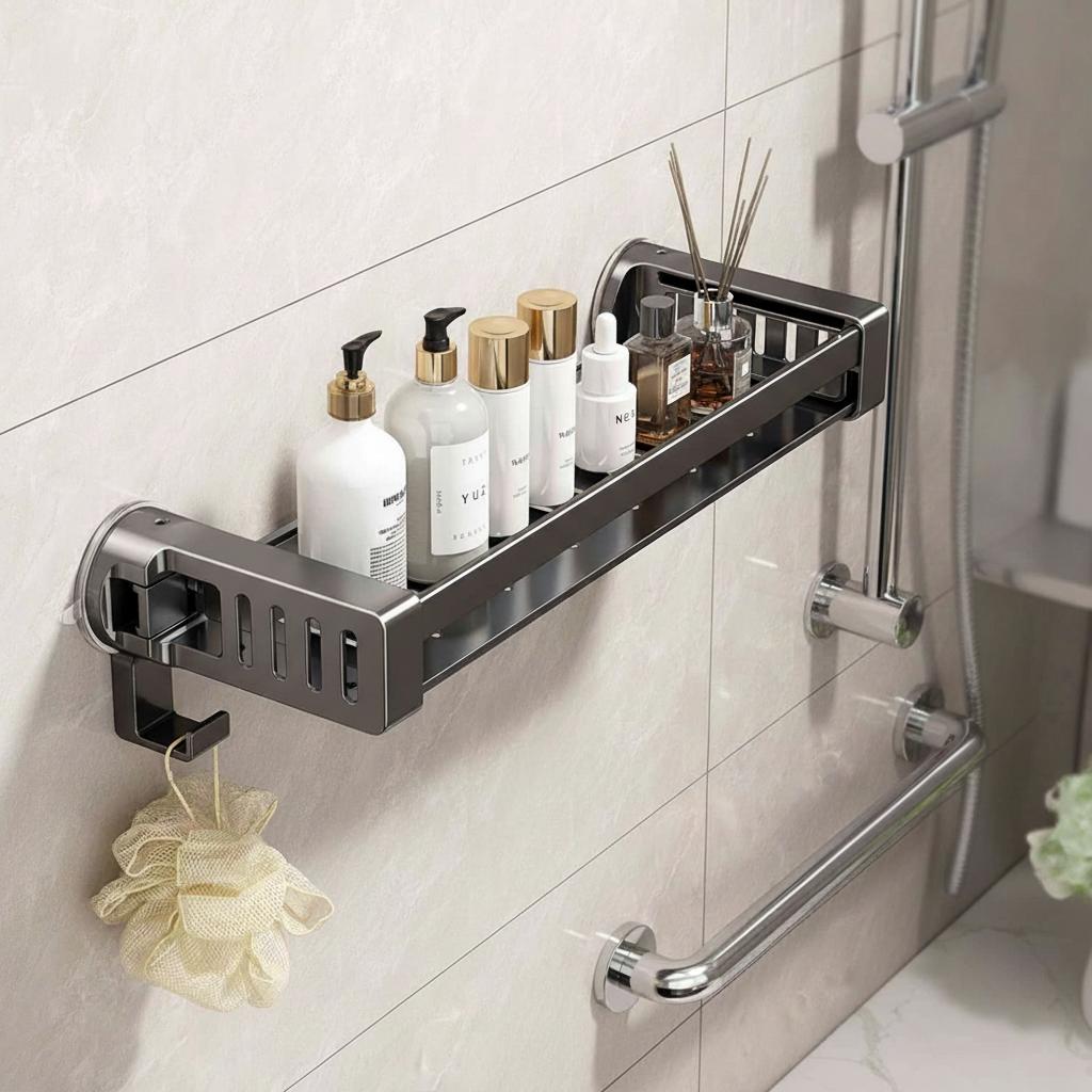 Wall Mounted Bathroom Storage Shelf - Pexav