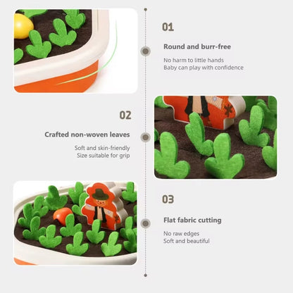 Montessori Carrot Toys With Diverse Colors, Fun Designs, Boost Kids’ Memory, Safe for Ages 3+.
