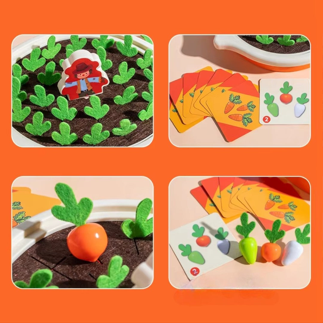 Montessori Carrot Toys With Diverse Colors, Fun Designs, Boost Kids’ Memory, Safe for Ages 3+.