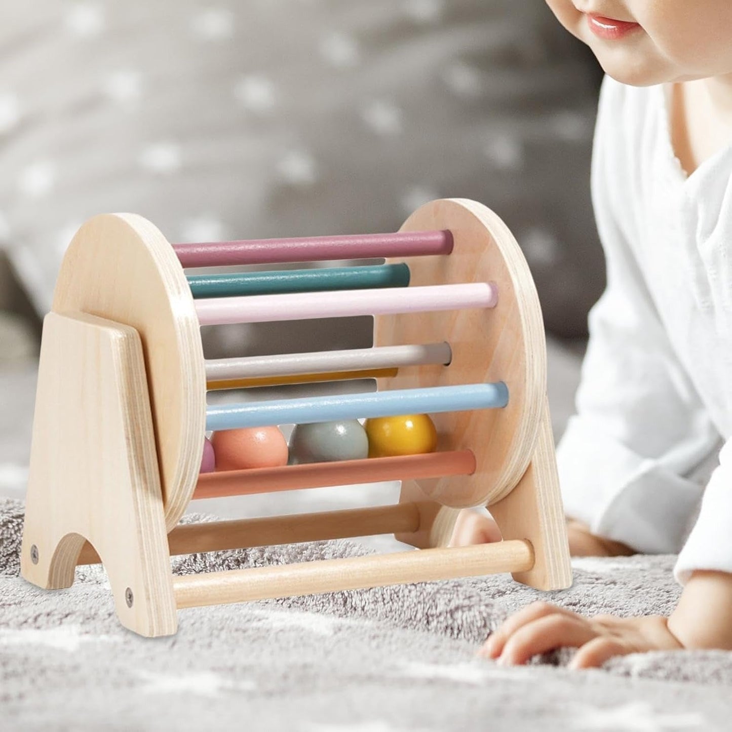 Wooden Ball Tracker Toy for Kids Learning and Development - Pexav