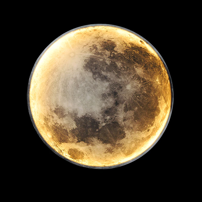 Soft Glow Moon Wall Lamp for Bedroom Decor