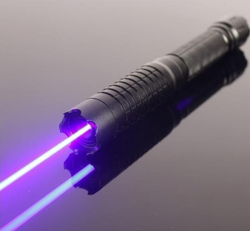 Ultra Bright 100000M High Intensity Blue Laser Flashlight Torch - Pexav