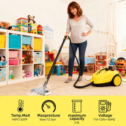Multi-Purpose Steam Cleaner – Powerful Surface Cleaning Machine with Long Power Cable, Removes Grease & Grime in Kitchen