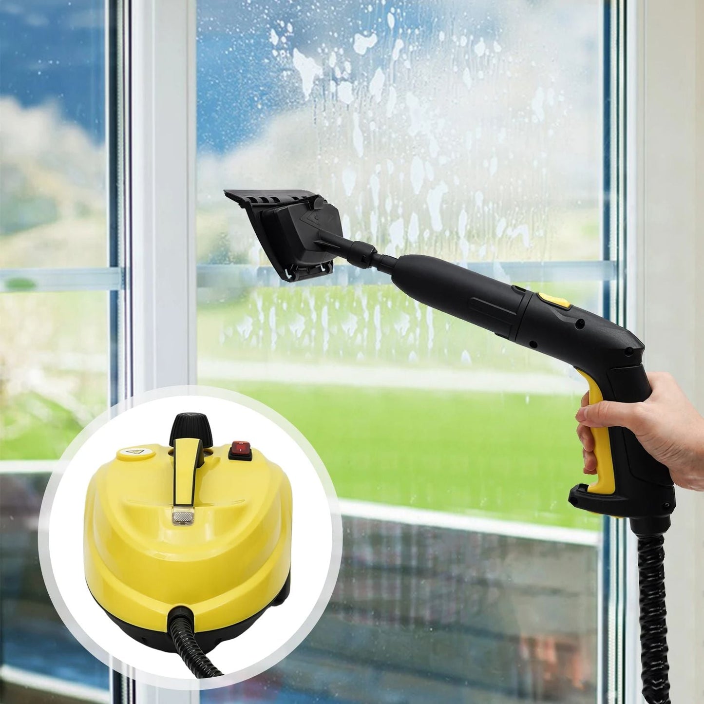 Multi-Purpose Steam Cleaner – Powerful Surface Cleaning Machine with Long Power Cable, Removes Grease & Grime in Kitchen