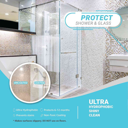Multi-Surface Ceramic Coating Spray with Ultra Hydrophobic Protection, Stain & Water-Resistant, Long-Lasting