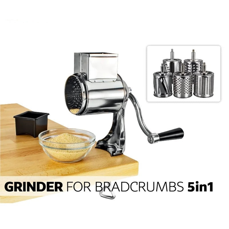 Multi-Function Nut Grinder Slicer with 5 Blades