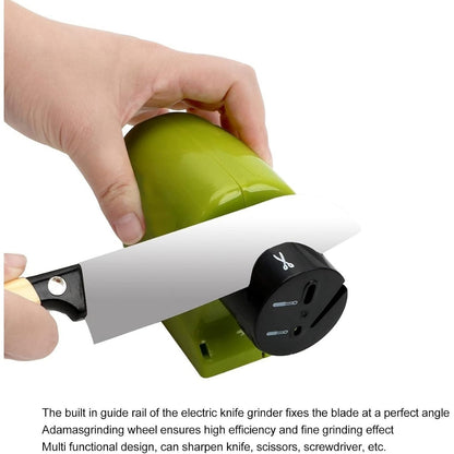 Multifunction Electric Knife Sharpener with Cordless & Portable Design, High-Speed Grinding Wheel