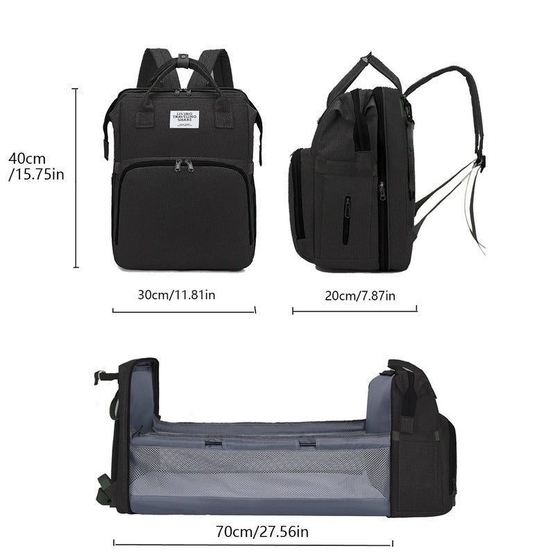 Practical Baby Backpack with Portable Changing Pad