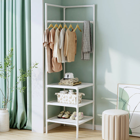Compact 3 Tier Coat Rack with Shelf for Entryway Storage - Pexav