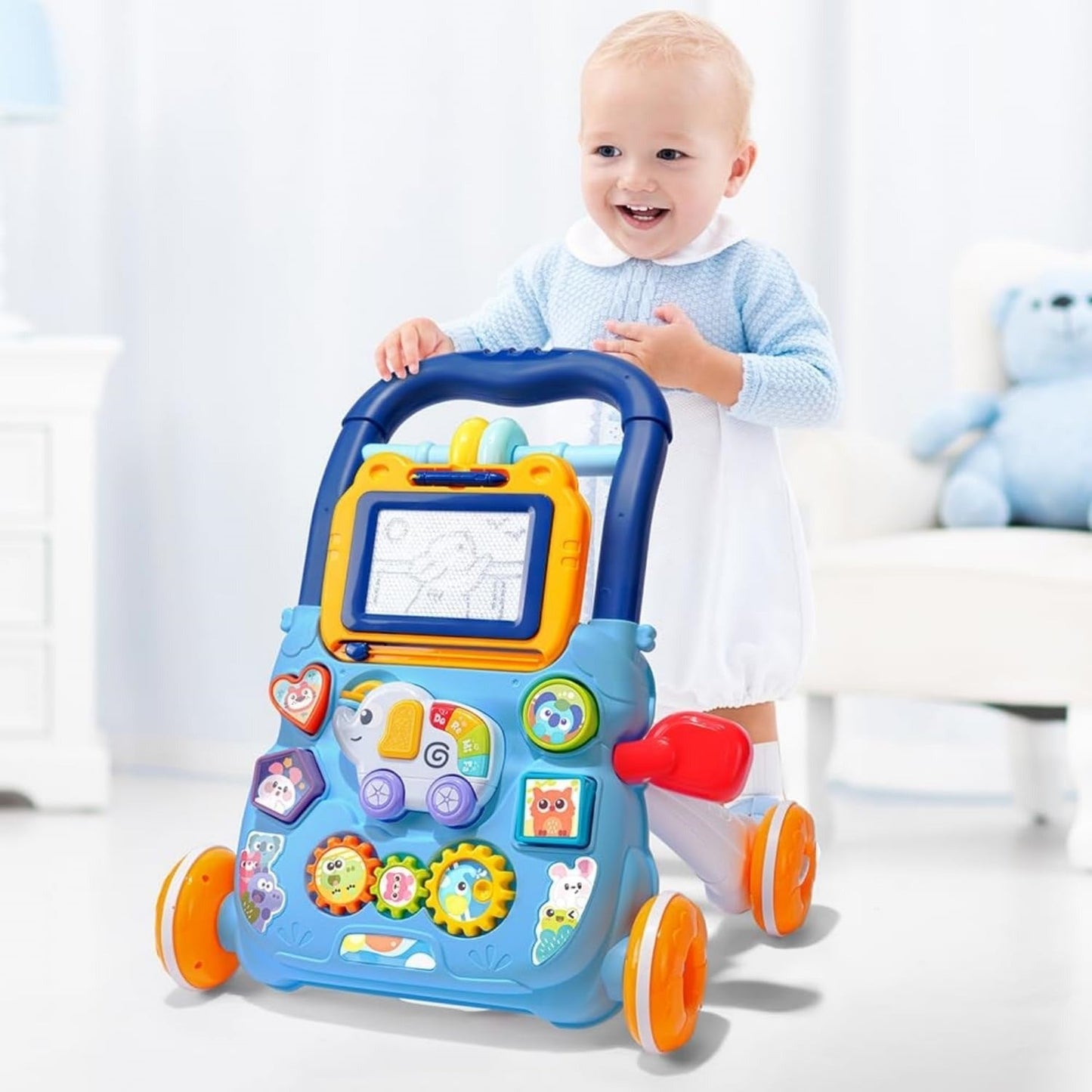 Fun Baby Push Walker with Music and Lights - Pexav