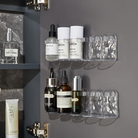 Slim Wall Mount Shelf - Easy Install Transparent Floating Shelf - Pexav