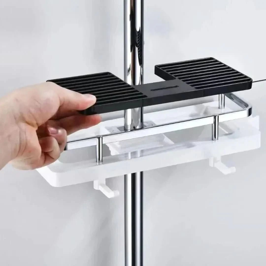 Multifunctional Storage Rack – No-Drill Design, Easy Installation, Stylish Home Organizer for Toiletries and Kitchen Utensils 3