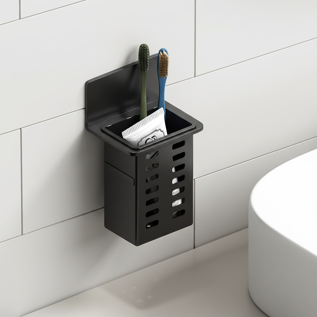 Adhesive Bathroom Storage Shelf - Pexav