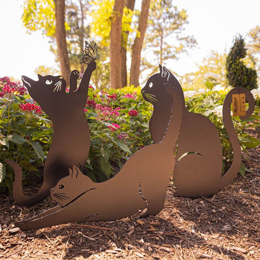 Whimsical Cat Outdoor Decor Statue - Pexav