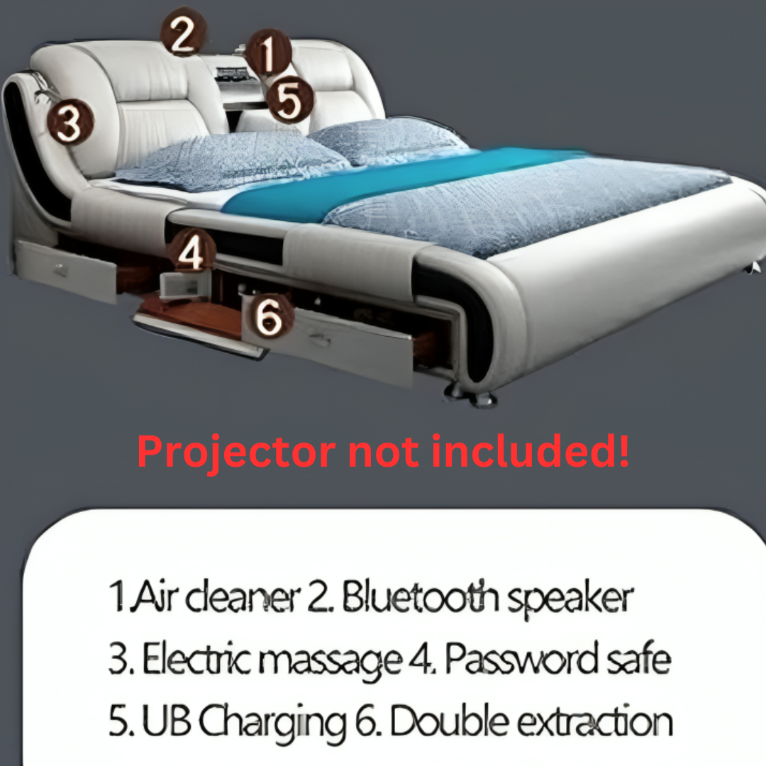 High Tech Smart Bed with Built-in Speakers