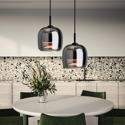 Modern Glass Hanging Kitchen Light Fixture
