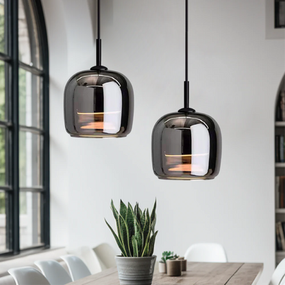 Modern Glass Hanging Kitchen Light Fixture