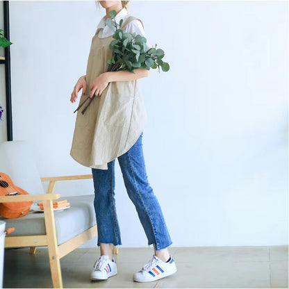 Simple Chic Apron Dress Asian Inspired Design