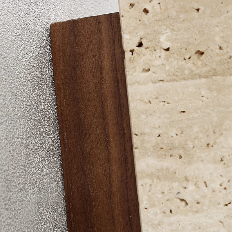 Natural Travertine Stone Wall Sconce – Compact LED Wall Light for Modern Home Decor 2