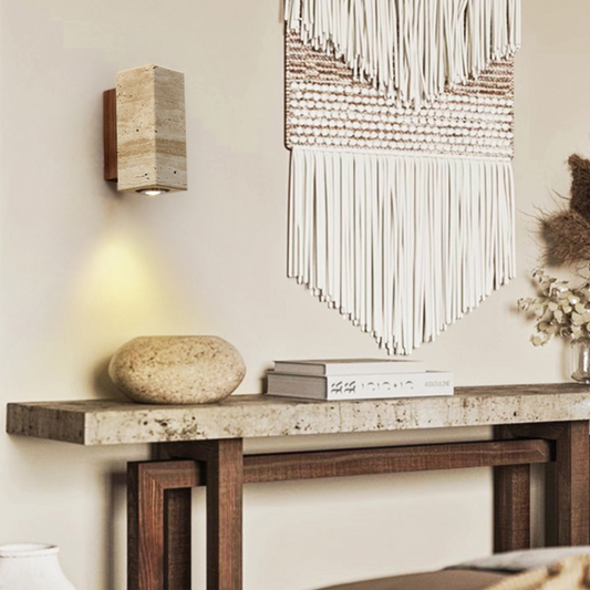 Small LED Stone Sconce Light for Modern Home - Pexav