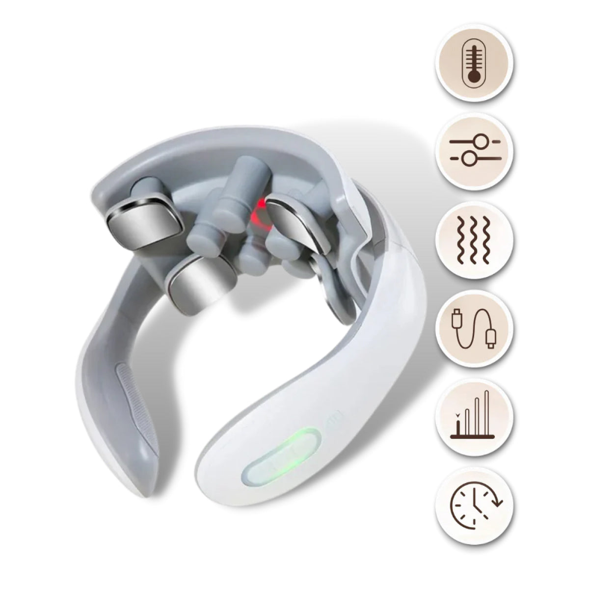 Compact Electronic Massage Therapy Pillow