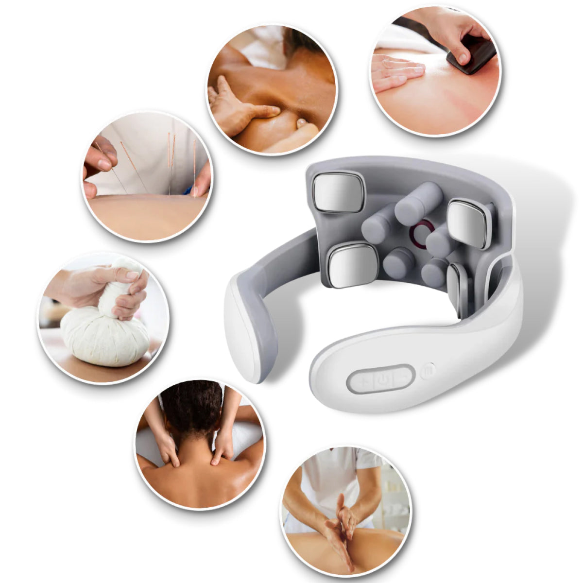 Compact Electronic Massage Therapy Pillow