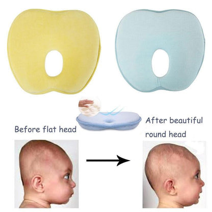 Newborn Infant Anti-Roll Pillow Flat Head Prevention