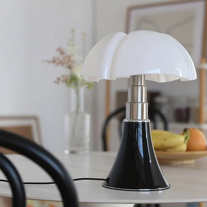Elegant Floral Glass Table Lamp