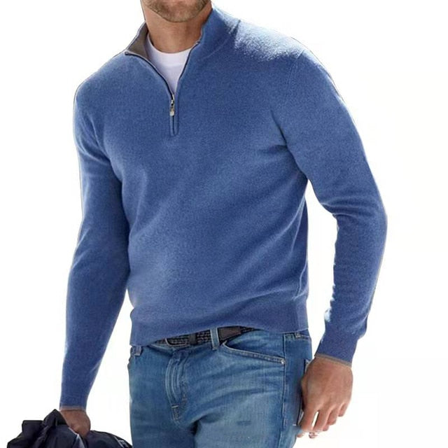 Soft Mens Merino Wool V Neck Sweater
