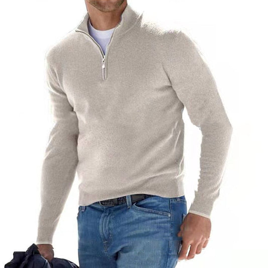 Soft Mens Merino Wool V Neck Sweater - Pexav
