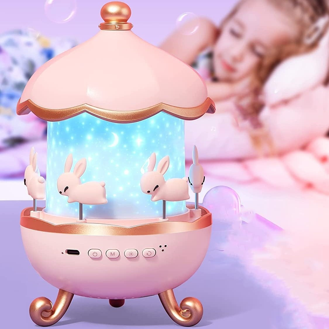 Colorful Night Light Projector with 12 Fun Scenes - Pexav
