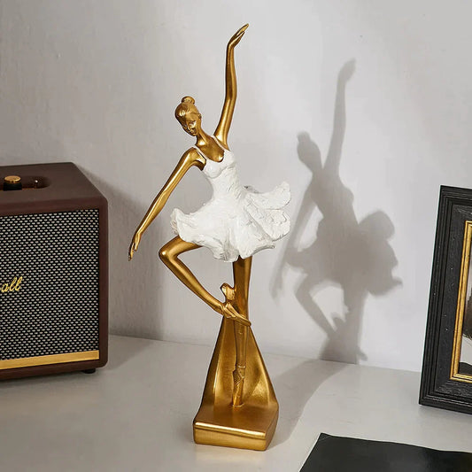 Beautiful Ballerina Figurine Desk Ornament - Pexav