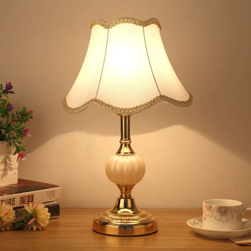 Rustic Wooden Table Lamp Classic Traditional Style Lighting