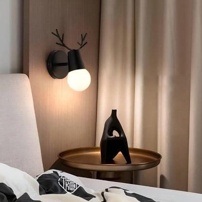 Nordic Antler-Inspired LED Wall Light in Soft Pastel Shades – Playful Wall Sconce for Children's Rooms and Minimalist Interiors 1