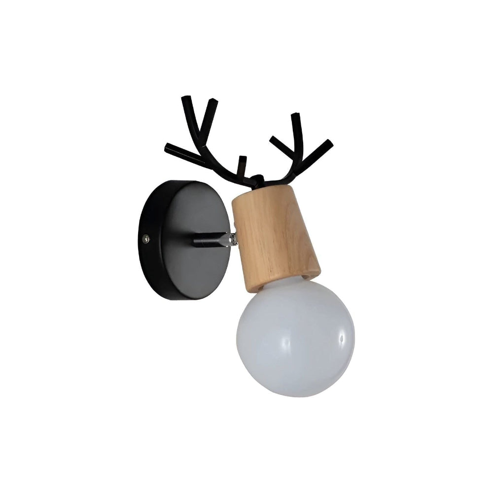 Nordic Antler-Inspired LED Wall Light in Soft Pastel Shades – Playful Wall Sconce for Children's Rooms and Minimalist Interiors 2