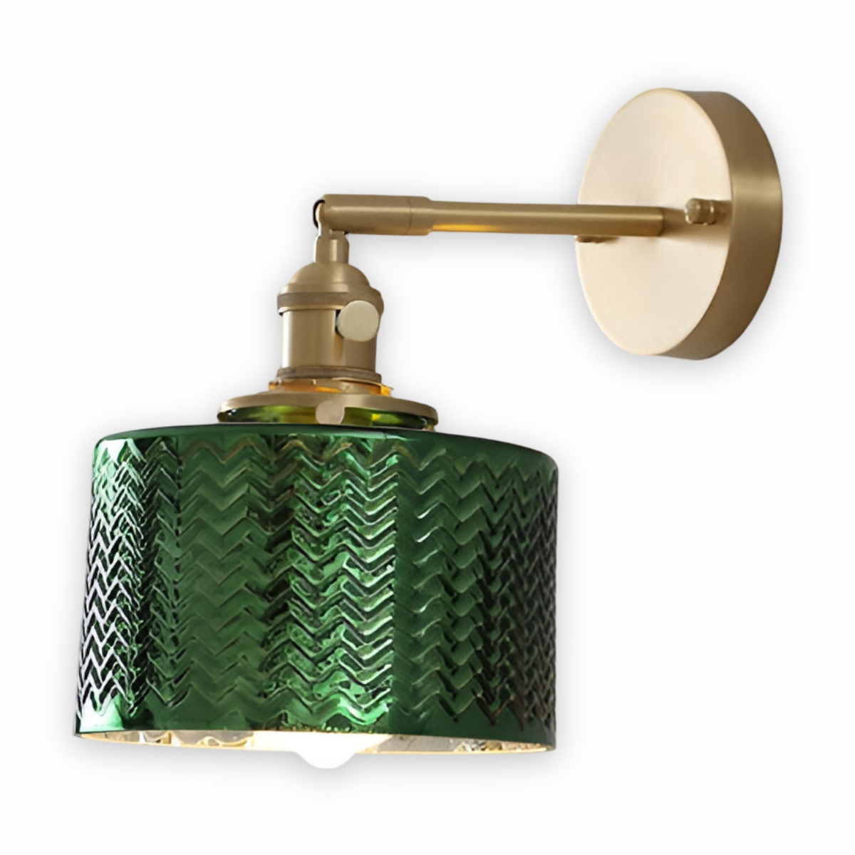 Simple Glass LED Wall Light with Modern Zig Zag Style - Pexav