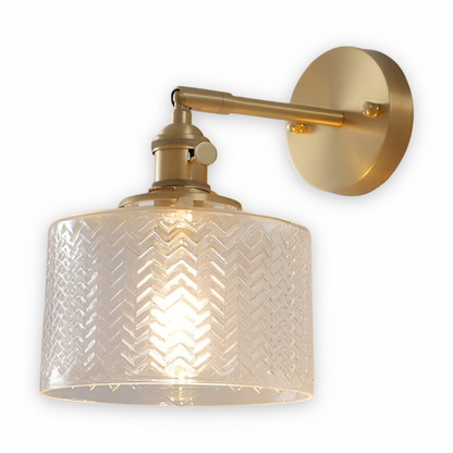 Nordic Clear Green Glass Wall Lamp with Adjustable LED Lighting – Elegant Zigzag Design for Living Room or Bathroom Wall Lights 9