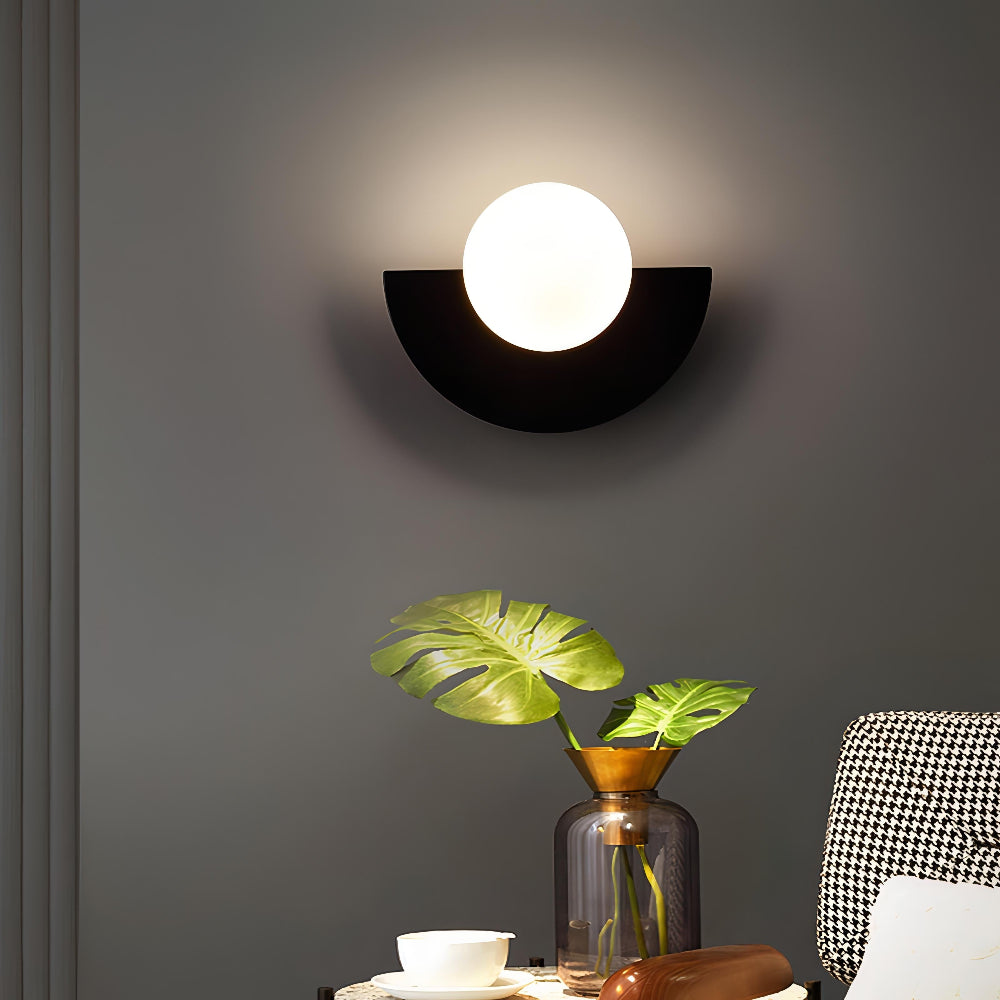 Nordic Half Moon Wall Light – Minimalist LED Wall Lamp for Modern Interiors, Soft Ambient Lighting, Available in Multiple Colors 2