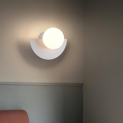 Nordic Half Moon Wall Light – Minimalist LED Wall Lamp for Modern Interiors, Soft Ambient Lighting, Available in Multiple Colors 3