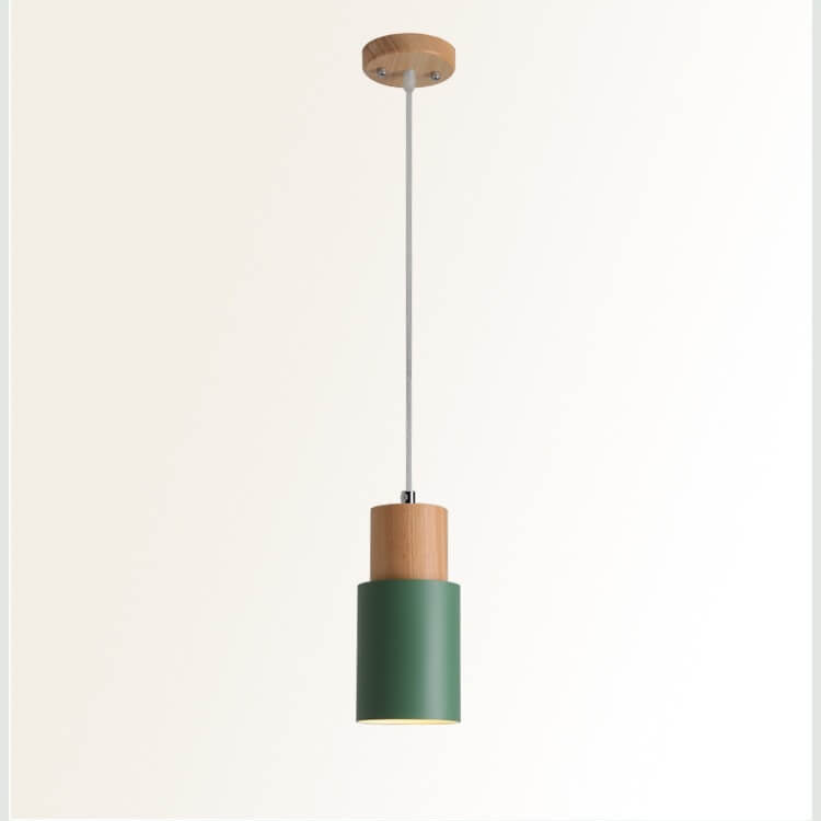 Nordic Macaron Pendant Light – Modern Black Cylinder LED Hanging Light for Kitchen and Dining Room 10