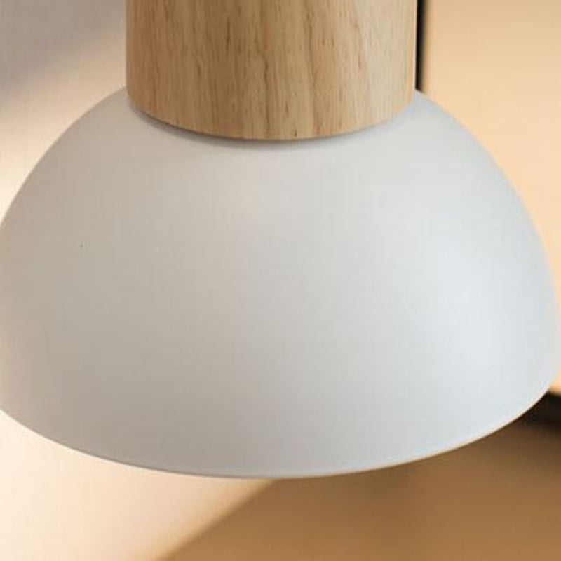 Nordic Wood Dome Wall Light – 1-Light LED Wall Lamp for Cozy Ambient Illumination in Minimalist Interiors 3