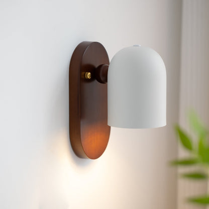 Rustic Wooden LED Wall Light Fixture - Pexav
