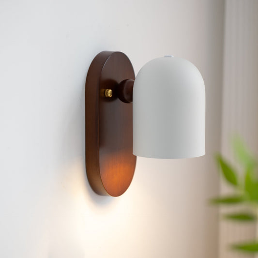 Rustic Wooden LED Wall Light Fixture - Pexav