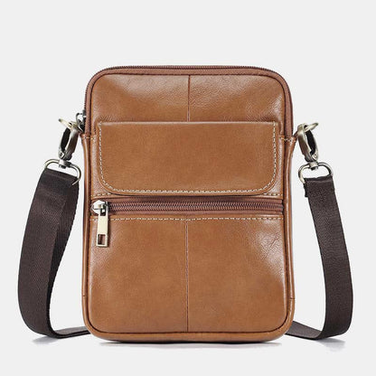Leather Men's Compact Crossbody Bag