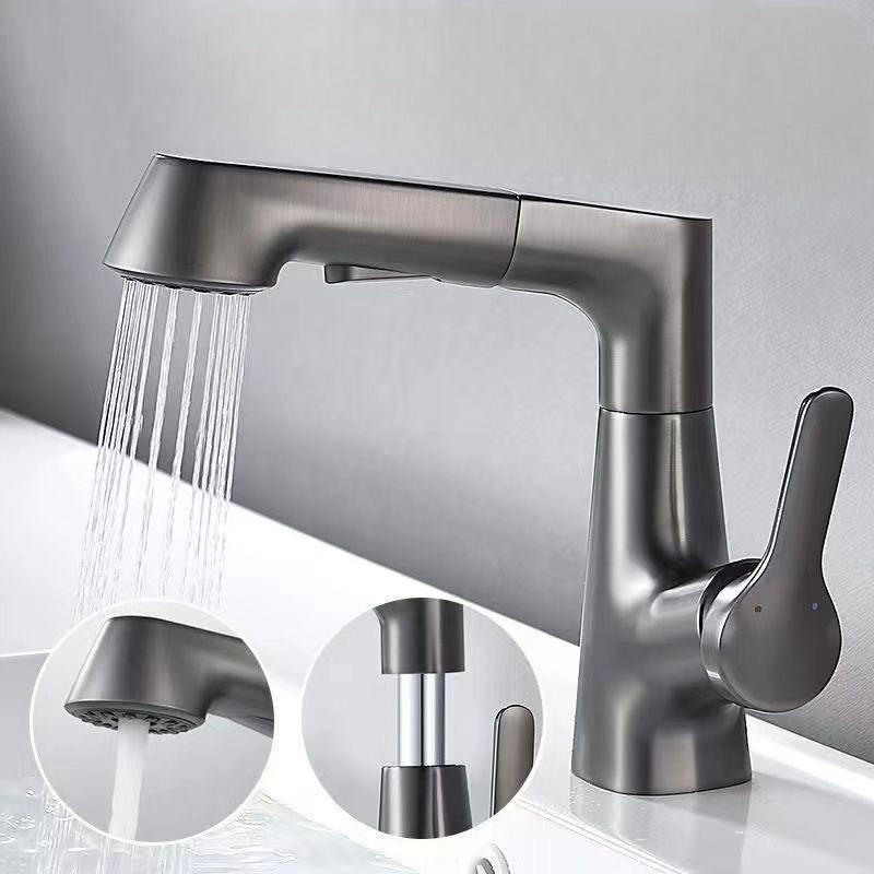 Adjustable Bathroom Faucet with Pull Out Shower Head - Pexav