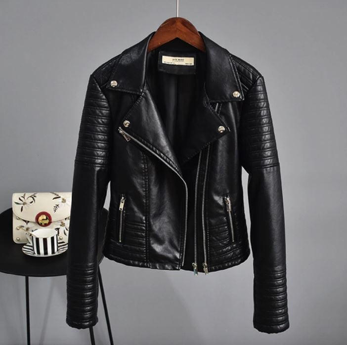 Classic Black Motorcycle Jacket - Pexav