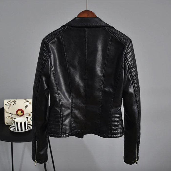 Classic Black Motorcycle Jacket